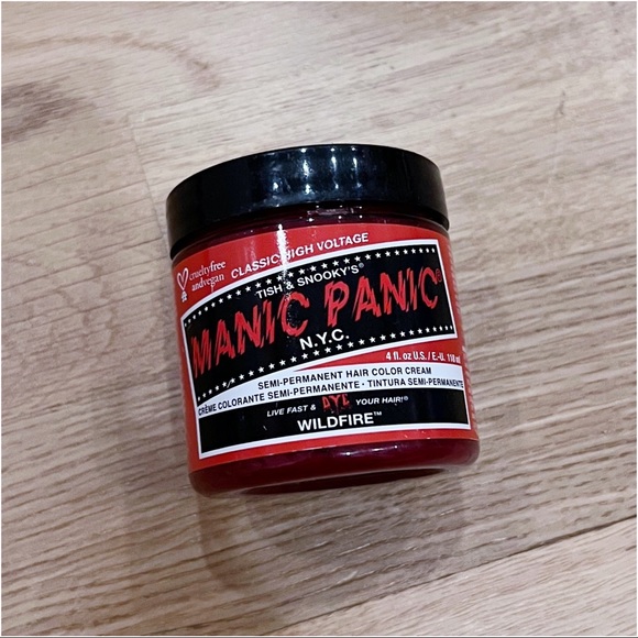 MANIC PANIC SEMI-PERMANENT COLOUR CREAM IN WILDFIRE 118ML - BRAND NEW - Picture 3 of 3